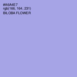 #A6A4E7 - Biloba Flower Color Image